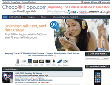 Tablet Screenshot of cheapohippo.com
